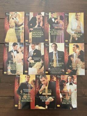Silhouette Desire Books 1800-1810 Romance 11 Book Lot Mixed Authors Paperback